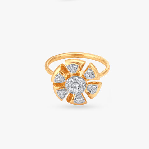 Petal Play Diamond Ring