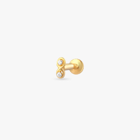 Infinite Spark Gold Nose Pin