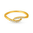 18 Karat Gold and Diamond Finger Ring,,hi-res image number null