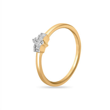 18 KT Yellow Gold Mystic Diamond Ring