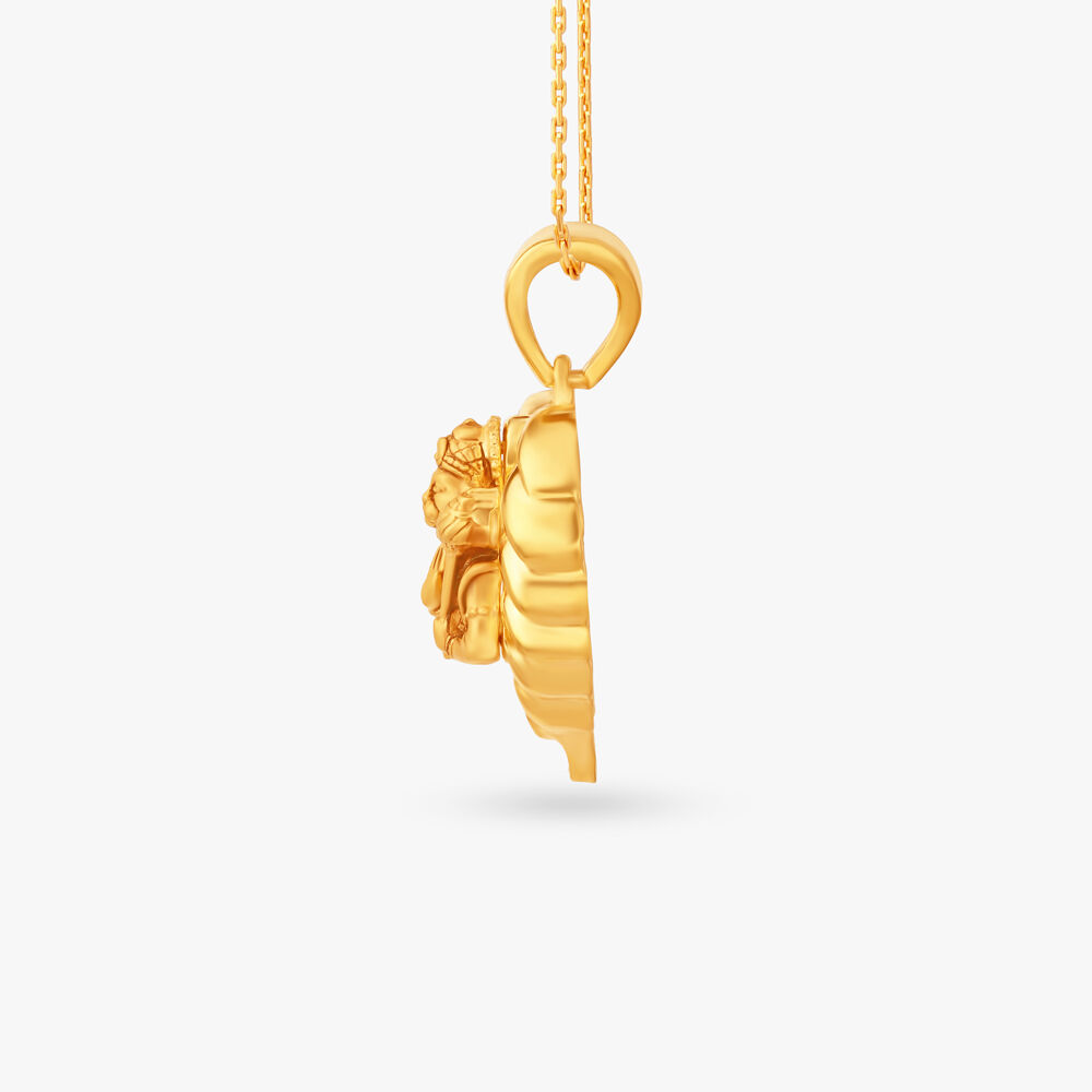 Gold hanuman pendant tanishq clearance