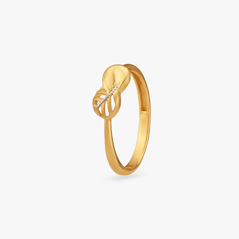 Entwine Charm Gold Ring