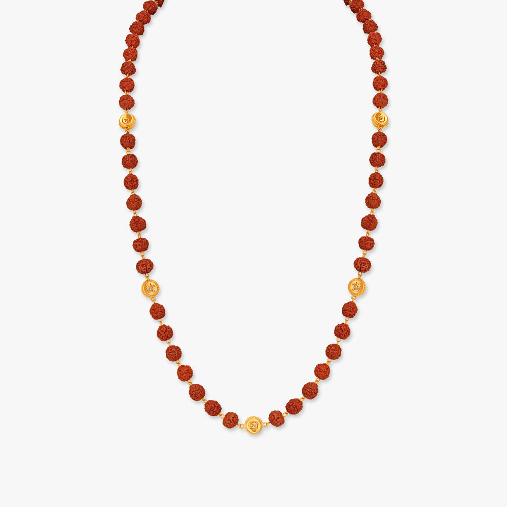 Rudraksh gold chain tanishq deals