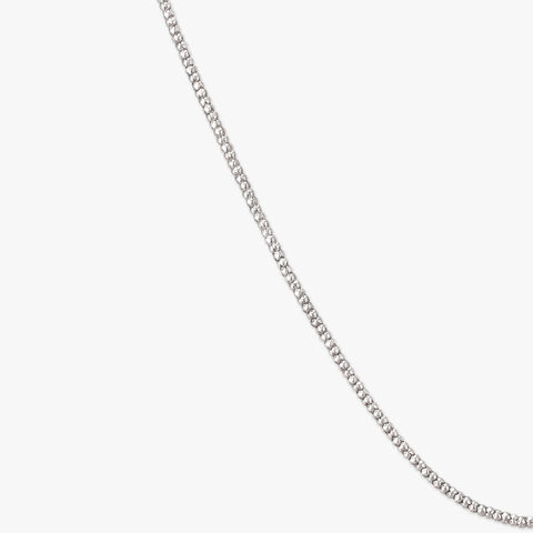 Beaded Gleam Silver Chain