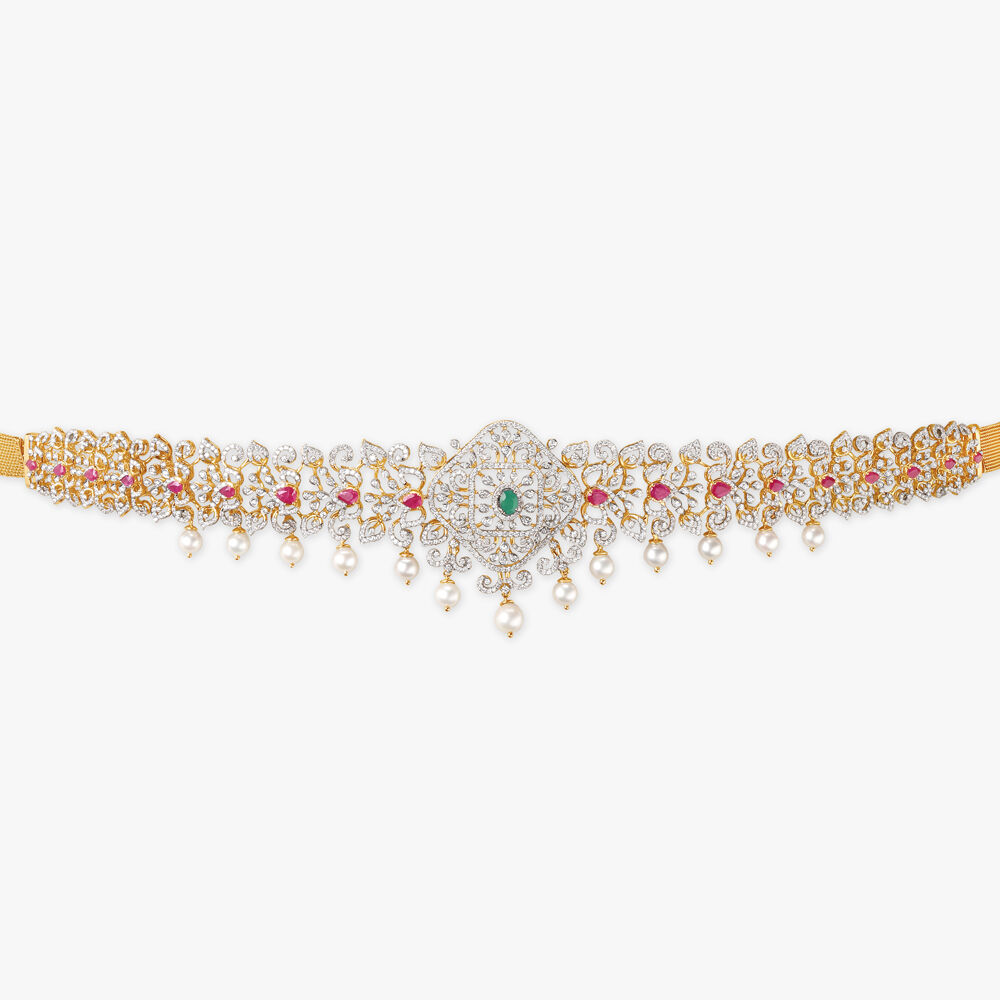 Regal Charming Diamond Waist Belt Tanishq Online Store
