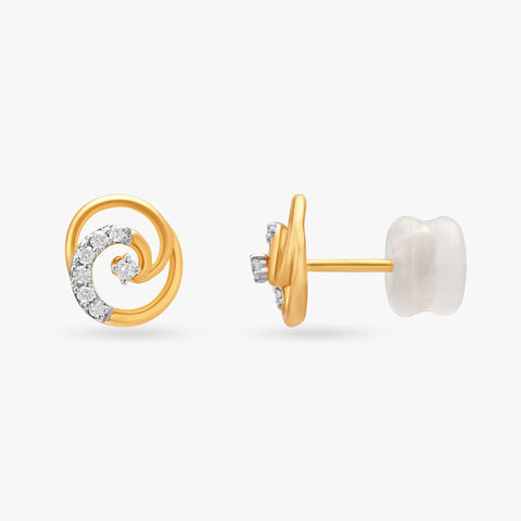 Sleek Essence Diamond Stud Earrings