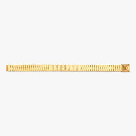 Regal Patterns Gold Bracelet for Men
