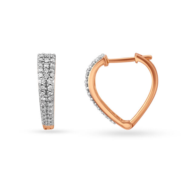 18kt rose gold earrings Clearance