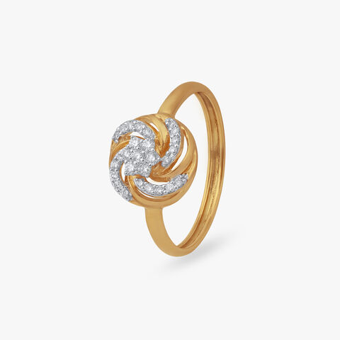 Swirl Symphony Diamond Ring
