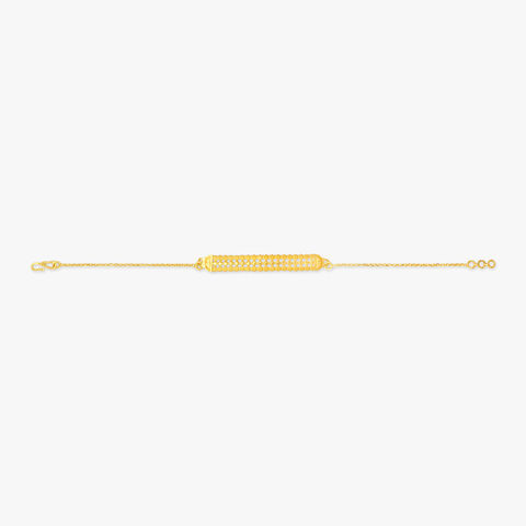 Honeycomb Weave Gold Bracelet