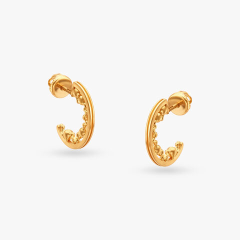 Stylish Gold Hoop Earrings