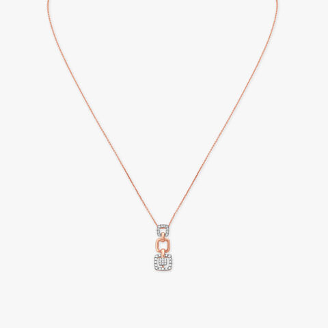 Glam Girl! Diamond Pendant with Chain