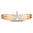 Floral 18 Karat Gold And Diamond Finger Ring,,hi-res image number null