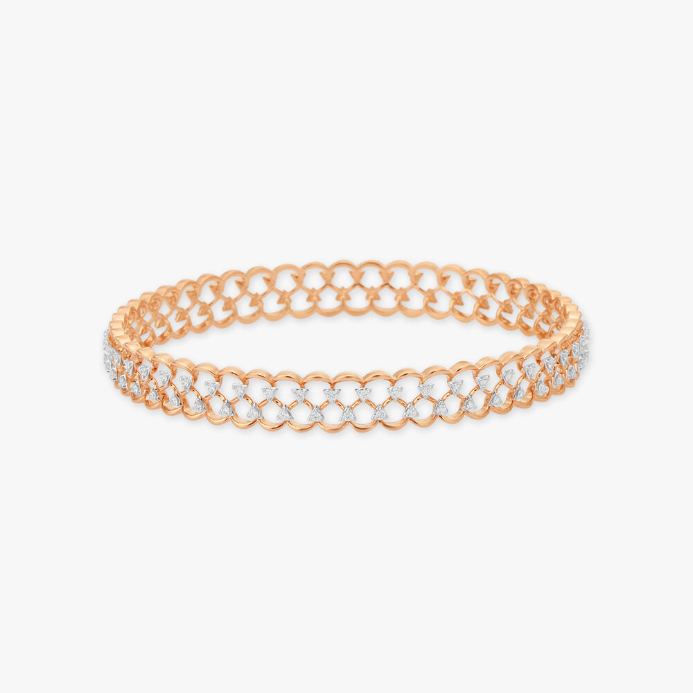 Intricate Diamond Bangle