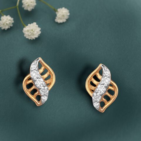 Tiny Twists Diamond Stud Earrings For Kids