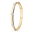 14 KT Yellow Gold Chic Diamond Bangle,,hi-res image number null