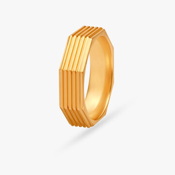 Sleek Octagonal Ring for Men
