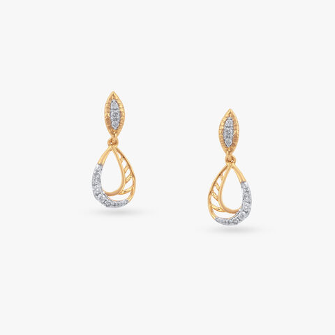 Sunbeam Swing Diamond Drop Earrings
