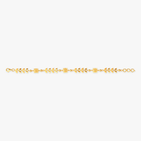 Leaf Trail Gold Bracelet