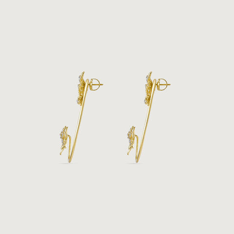 Blooming Whimsy Diamond Ear Cuff