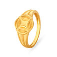 Atypical 22 Karat Yellow Gold Round Finger Ring,,hi-res image number null