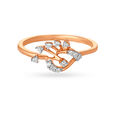 18KT Gold Peacock-Inspired Finger Ring,,hi-res image number null