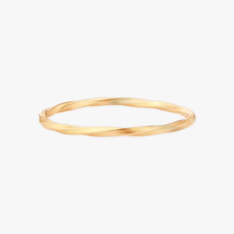 Twined Grace Gold Bangle