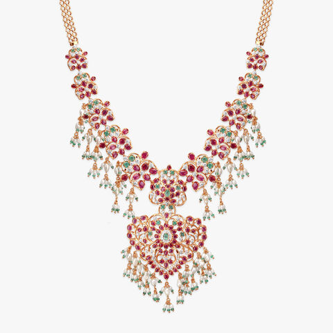Regal Bloom Diamond Necklace
