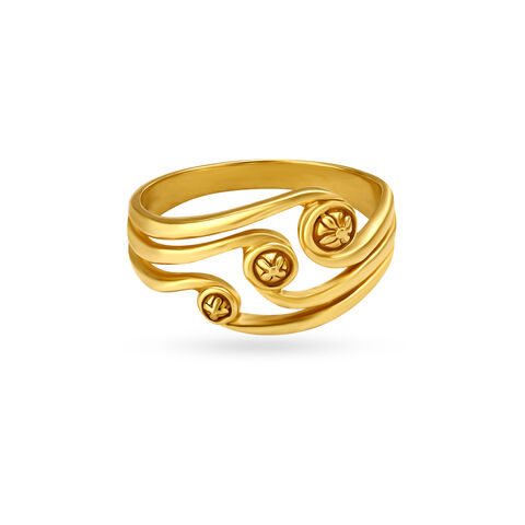 Shimmering Modern Ring