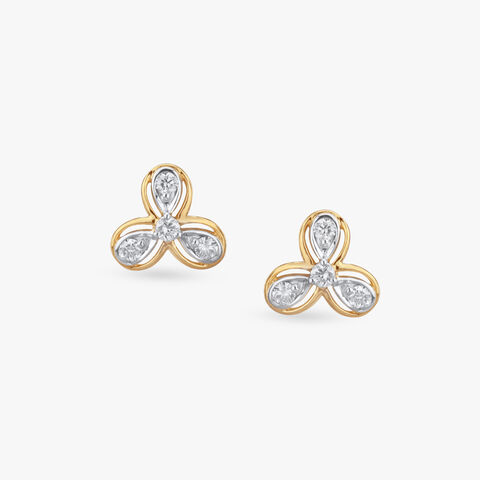 Tiny Twinkles Diamond Stud Earrings For Kids