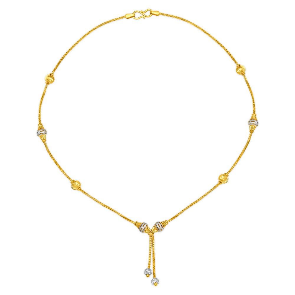Rhodium Plated Gold Chain