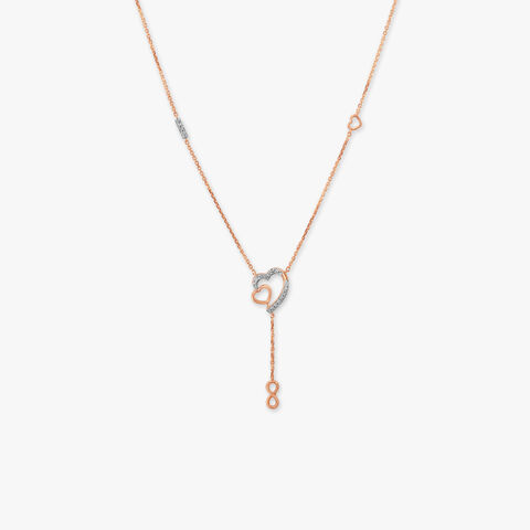Infinity Heart Diamond Necklace