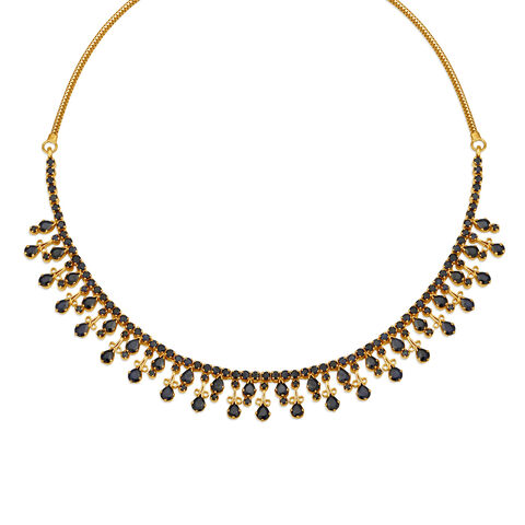 Pristine Gold Necklace with Sapphires