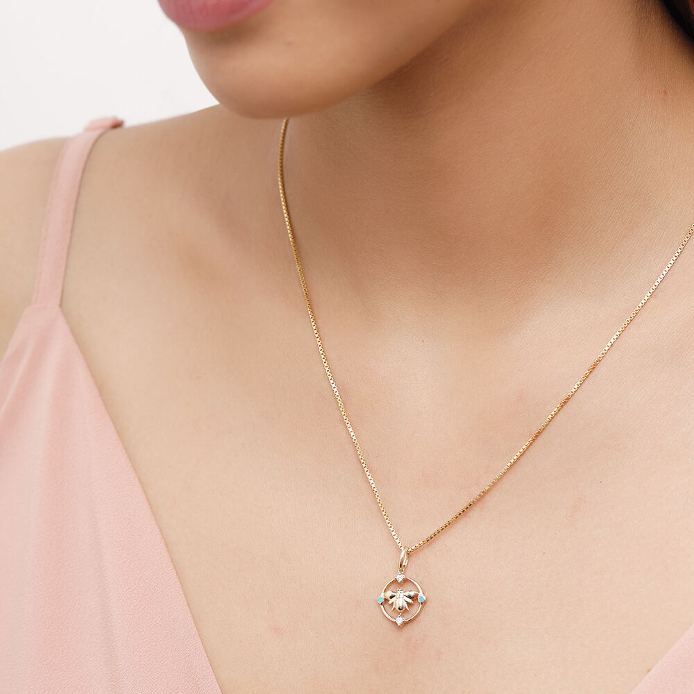 Bee diamond hot sale necklace