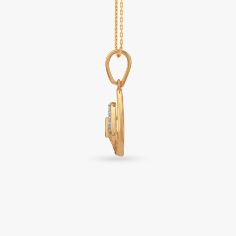Layered Teardrop Diamond Pendant