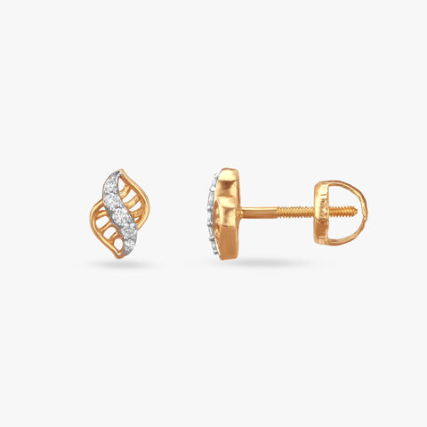 Tiny Twists Diamond Stud Earrings For Kids