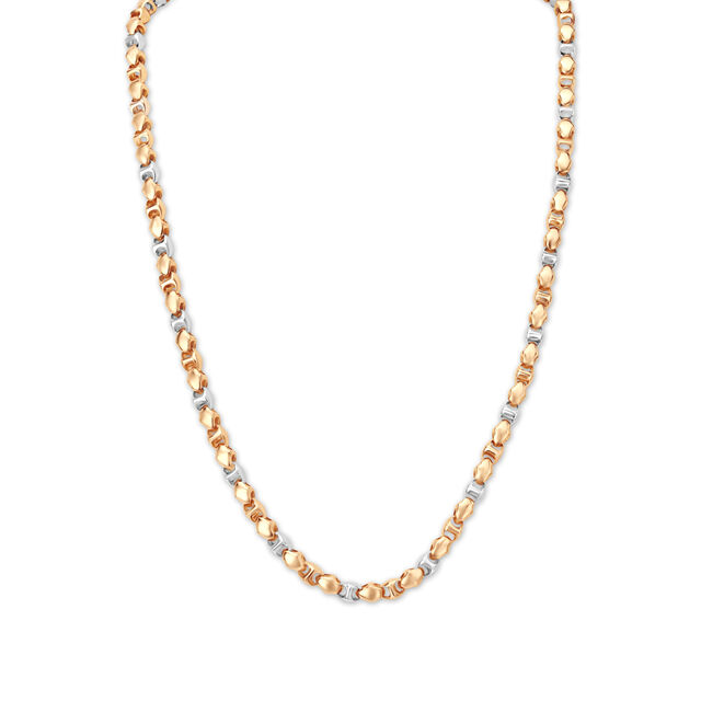 Striking Dual Tone Gold Chain For Men,,hi-res image number null