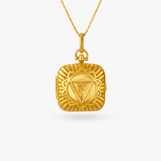 Dainty Engraved Rakhi Pendant,,hi-res image number null