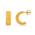 22 KT Yellow Gold Elegant Stud Earrings,,hi-res image number null