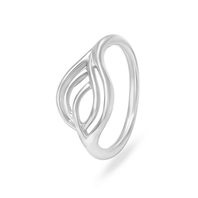 Lovely Abstract Platinum Ring,,hi-res image number null