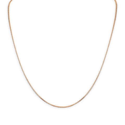 Elegant 950 Karat Platinum And Rose Gold Reversible Chain