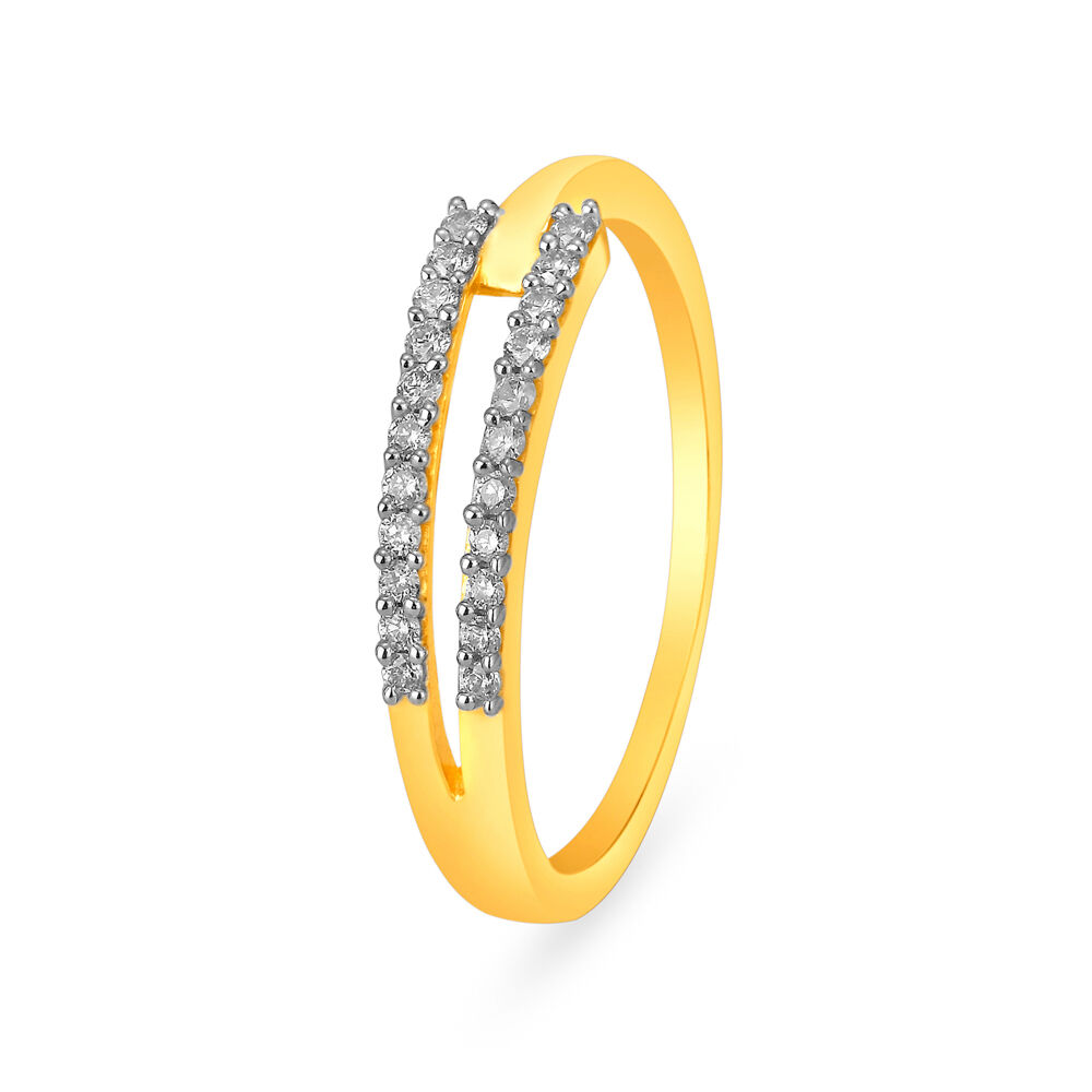 Mia by Tanishq 14 Karat Yellow Gold Connected Hearts Diamond Ring 14kt  Yellow Gold ring Price in India - Buy Mia by Tanishq 14 Karat Yellow Gold  Connected Hearts Diamond Ring 14kt