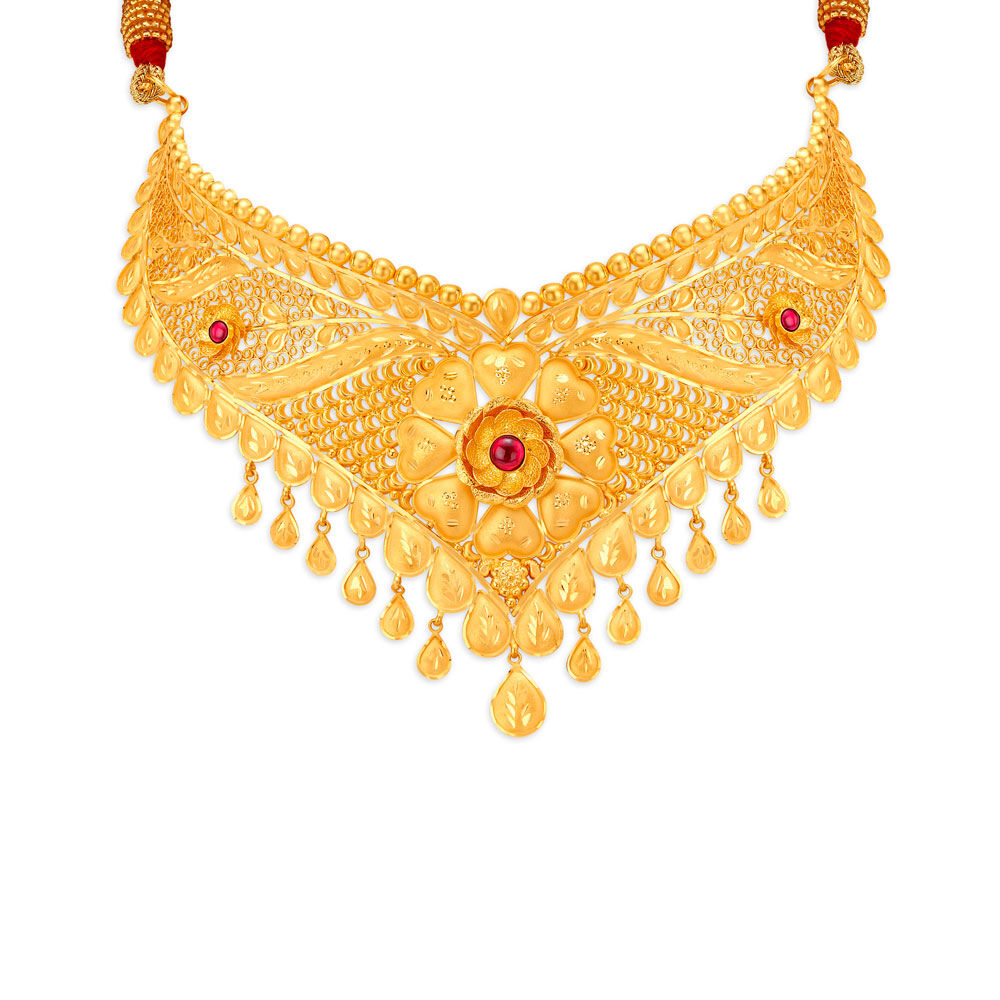 Tanishq top choker designs