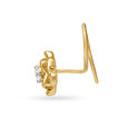 14KT Yellow Gold Diamond Nose Pin,,hi-res image number null