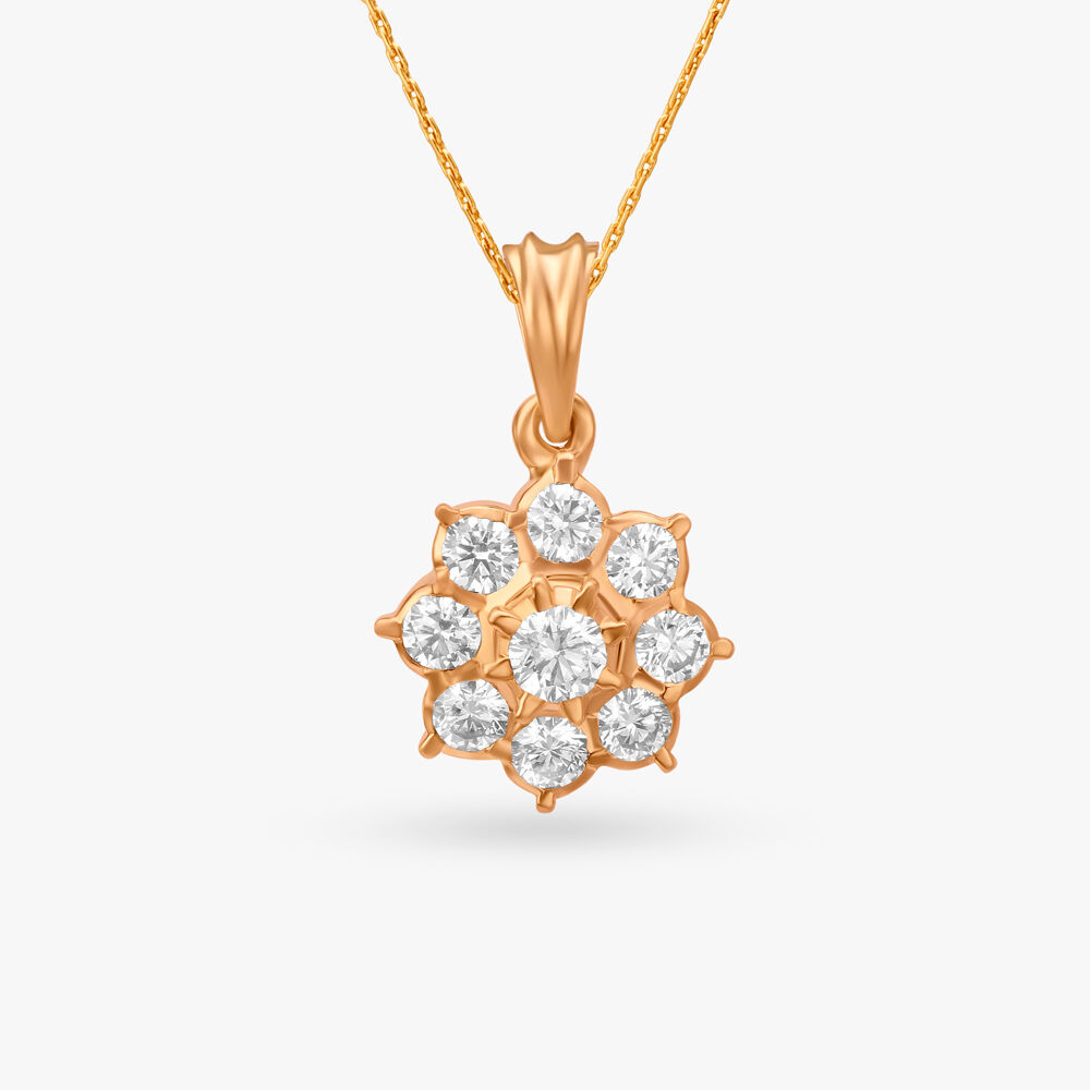 Tanishq diamond pendant online