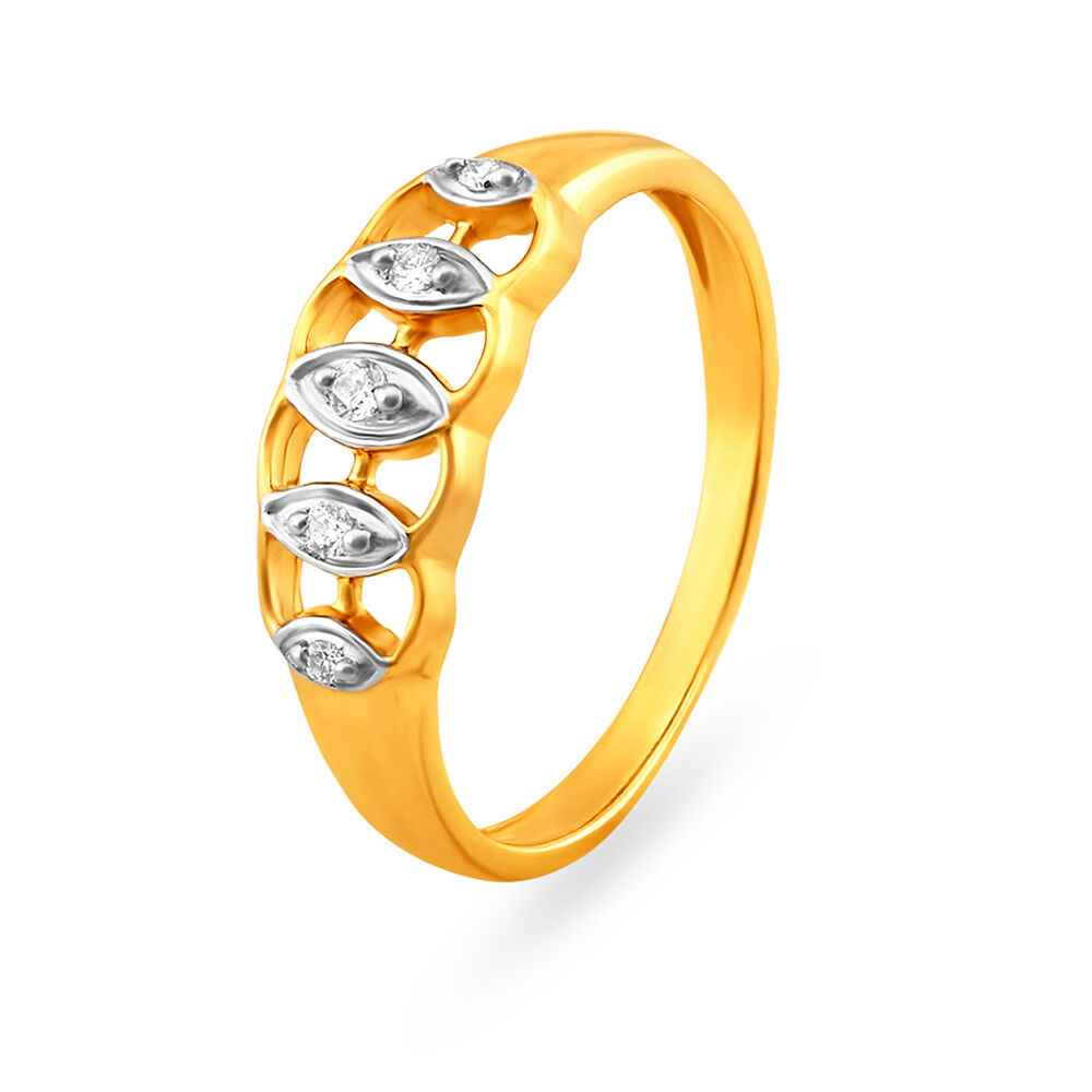 Fancy Five Stone Diamond Finger Ring