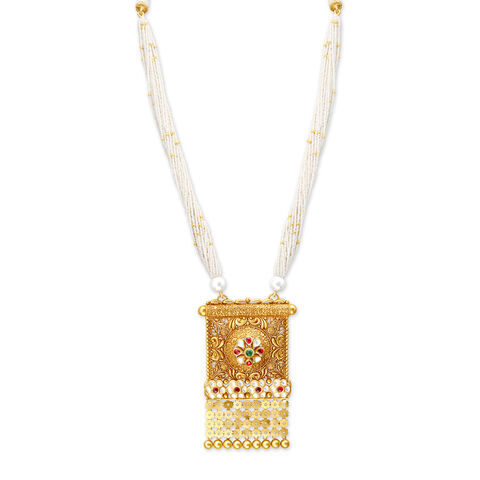 Alluring Gold Necklace Set Perfect for Any Bride