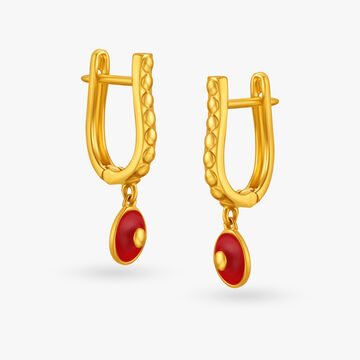 Charming Peg Hoop Earrings for Kids
