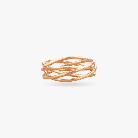 Artistic Charm Gold Ring