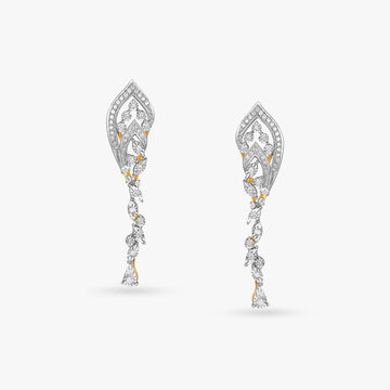 Enigmatic Grace Diamond Drop Earrings